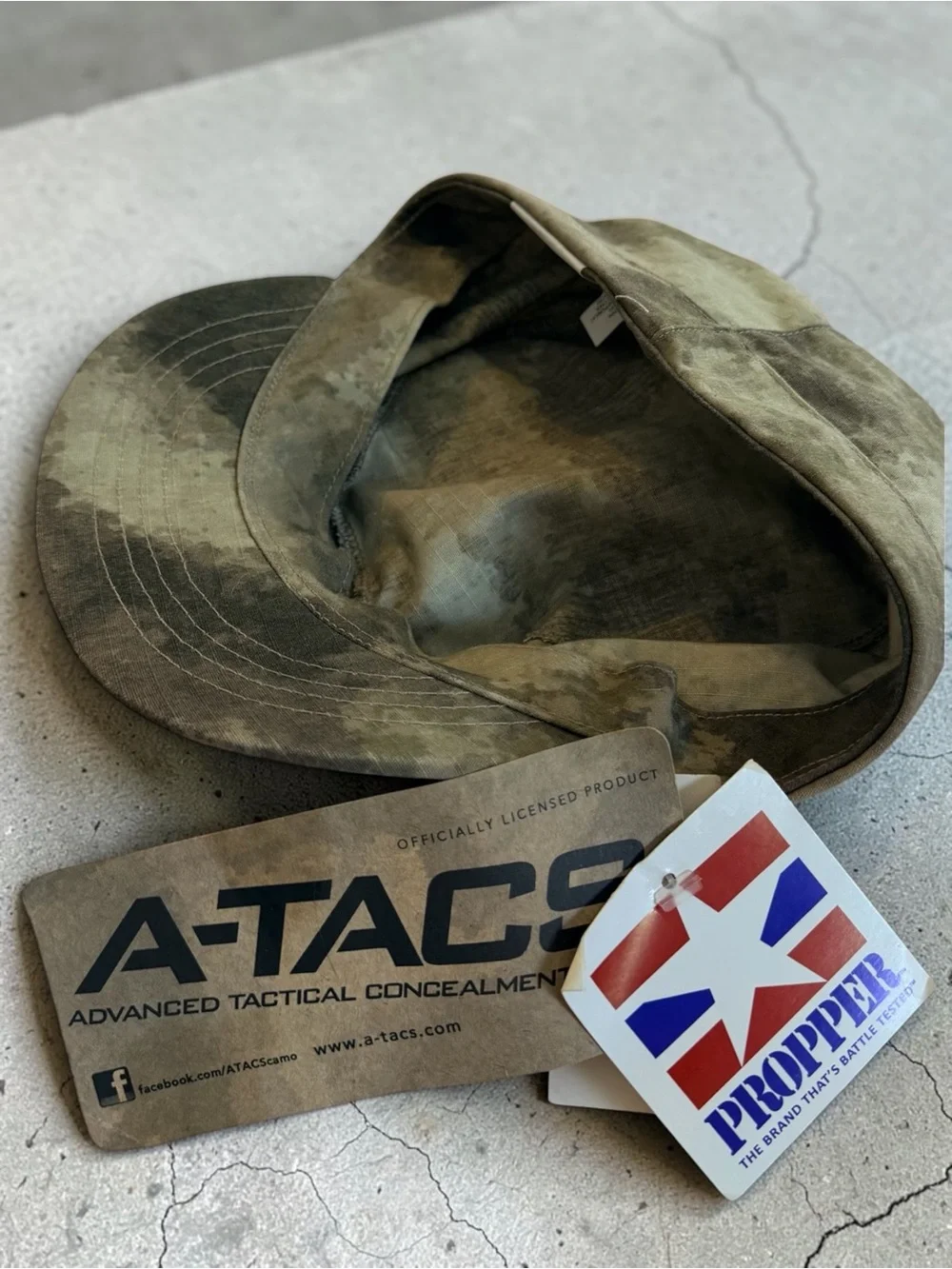 Propper A-TACS Camo Patrol Cap XL Tactical Military Concealment NWT